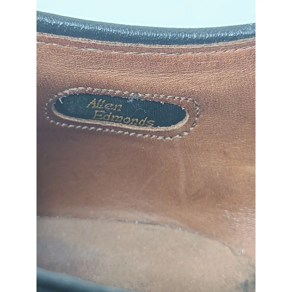 Allen Edmonds Clifton 3308 Black Leather Cap Toe Oxford Dress Shoes Mens 12